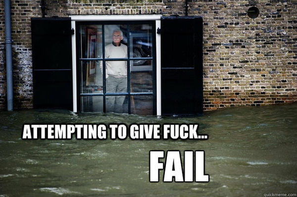 ATTEMPTING TO GIVE F✡✞K... FAIL