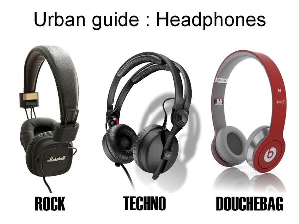 Urban guide : Headphones ROCK TECHNO DOUCHEBAG