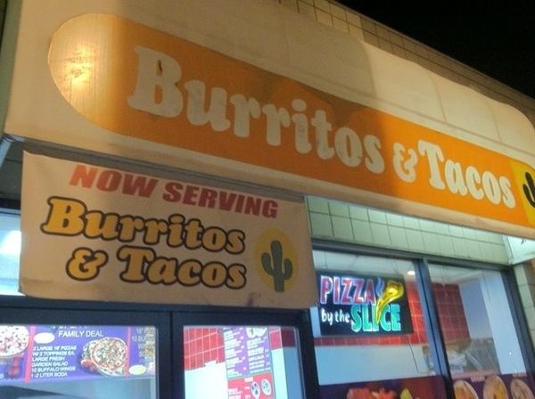 Burritos & Tacos
 NOW SERVING Burritos & Tacos