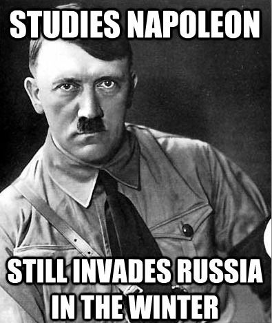 STUDIES NAPOLEON
 STILL INVADES RUSSIA IN THE WINTER