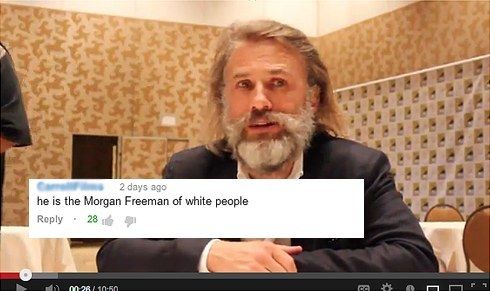 he is the Morgan Freeman of white people