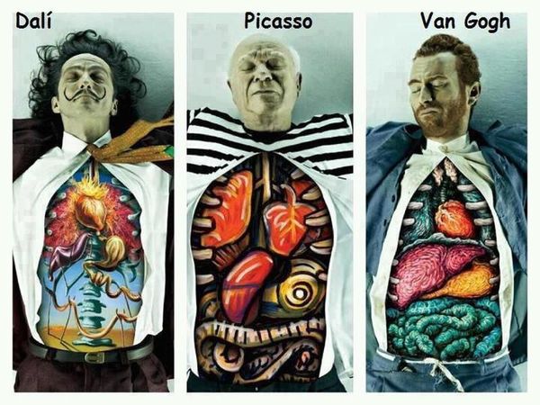 Dali
 Picasso
 Van Gogh
