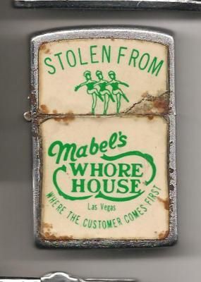 STOLEN FROM Mabel's PROSTITUTE HOUSE Las Vegas WHERE THE CUSTOMER COMES FIRST