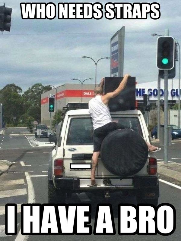 WHO NEEDS STRAPS I HAVE A BRO