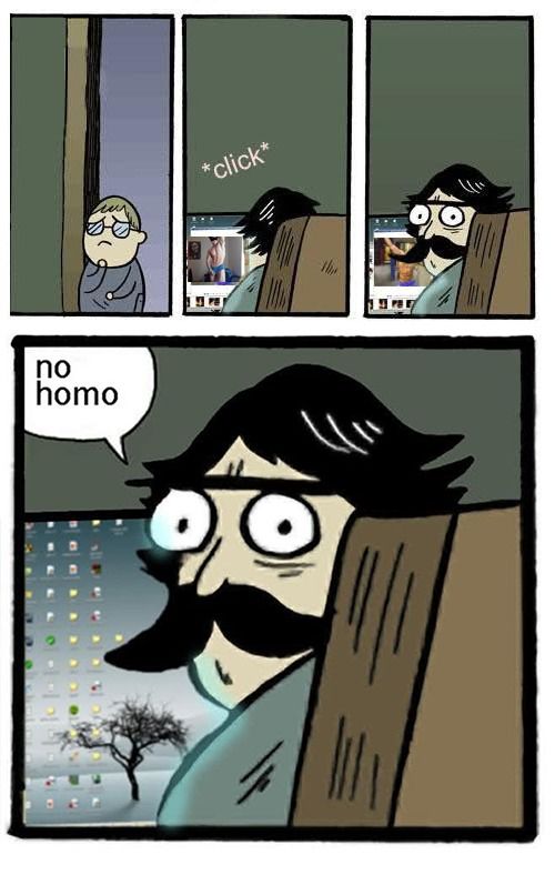 stare dad no homo
