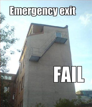 Emergency exit FAIL