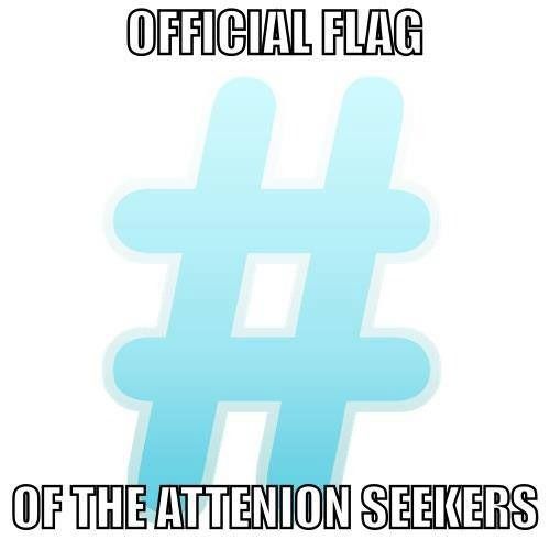 OFFICIAL FLAG OF THE ATTENTION SEEKERS