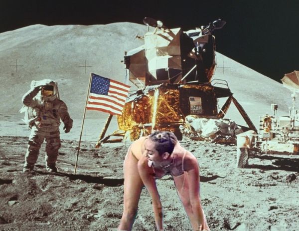 miley cyrus on the moon
