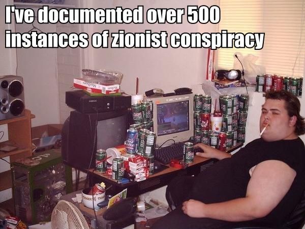 I've documented over 500 instances of zionist conspiracy