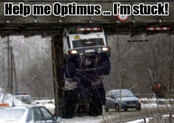 Help me Optimus... I'm stuck!