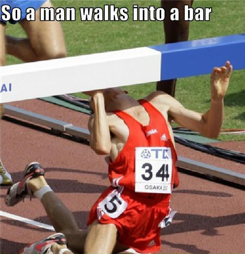 So a man walks into a bar