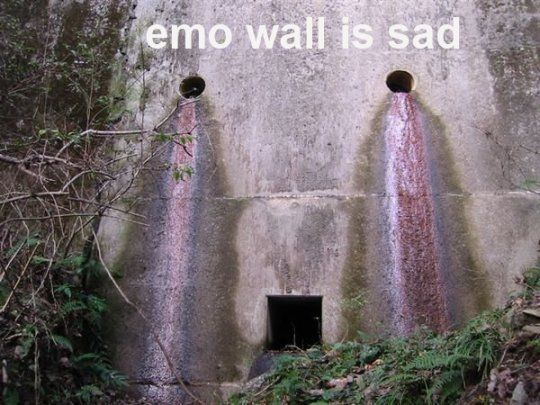 emo wall is sad