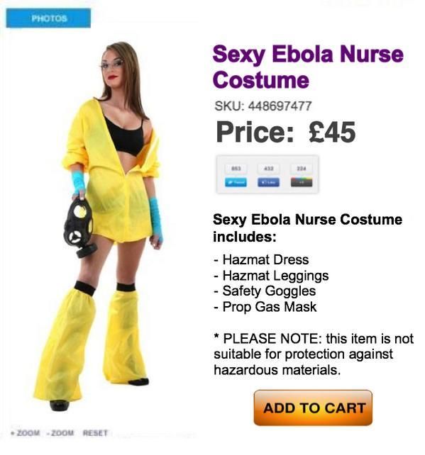 Sexy Ebola Nurse Costume Price: L45