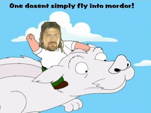 One doesnt simply fly into mordor!