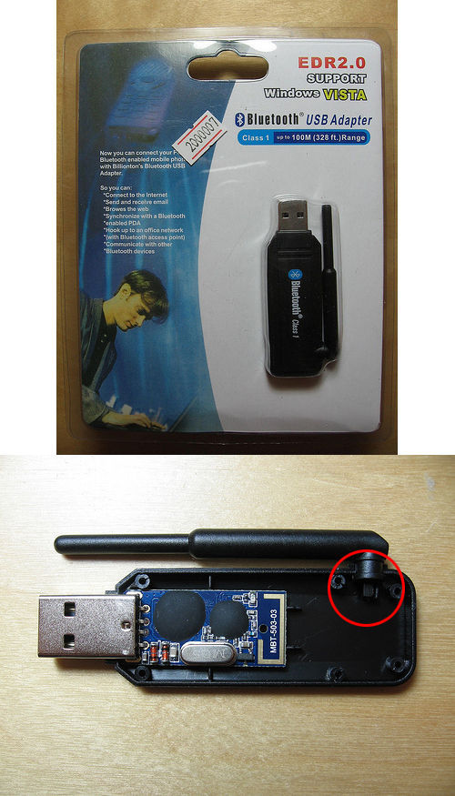 EDR2.0 SUPPORT Windows VISTA Bluetooth USB Adapter