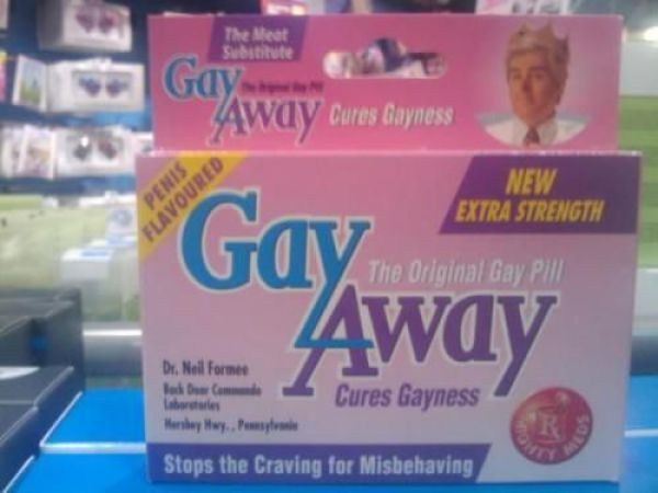 PENIS FLAVOURED Gay Away The Original Gay Pill Cures Gayness NEW EXTRA STRENGTH