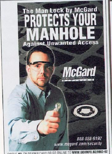 The Man Lock by McGard PROTECTS YOUR MANHOLE Against Unwanted Access